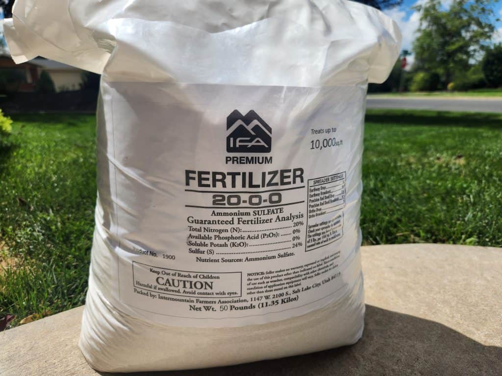 fall nitrogen blitz for grass