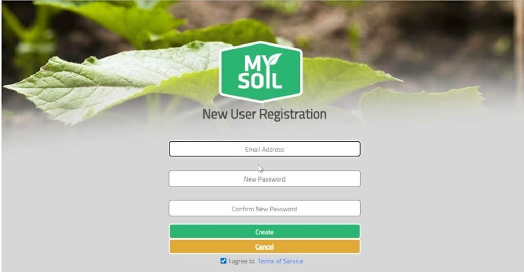 how to register a mysoil test kit