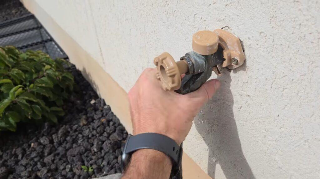 winterize hose bibs by disconnecting them