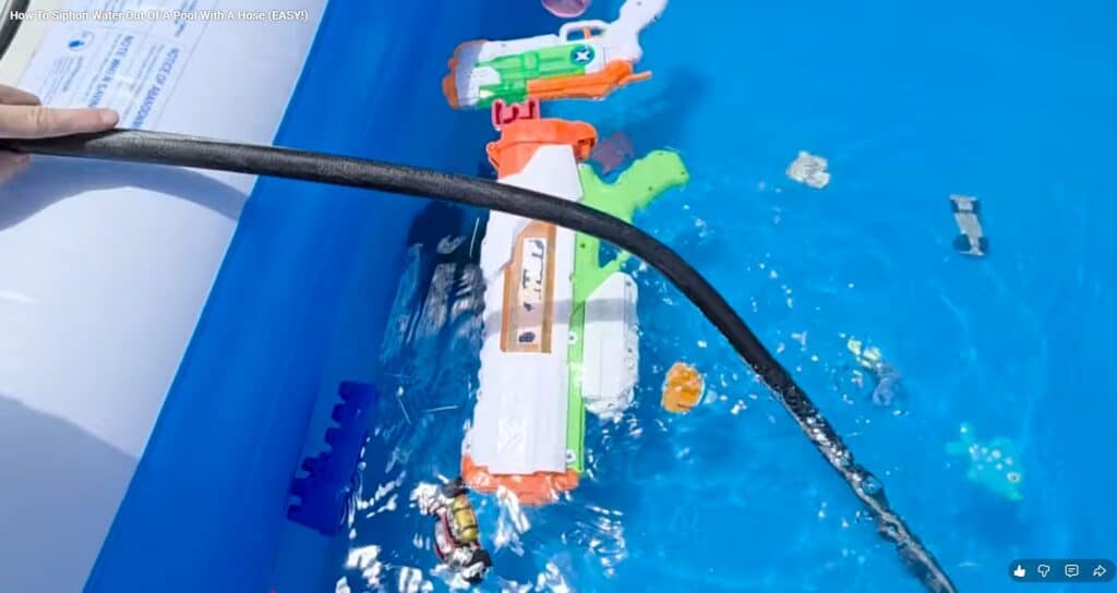 how to siphon water out of a pool