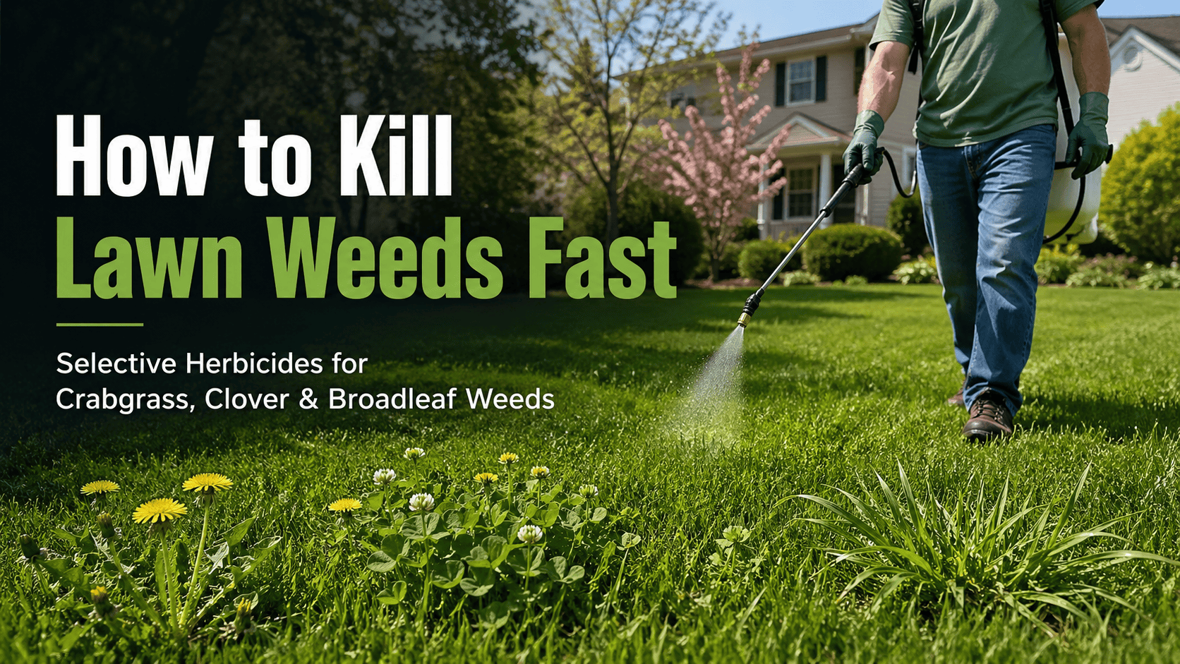 how to kill lawn weeds fast
