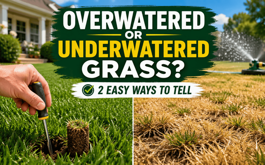 overwatered or underwatered grass