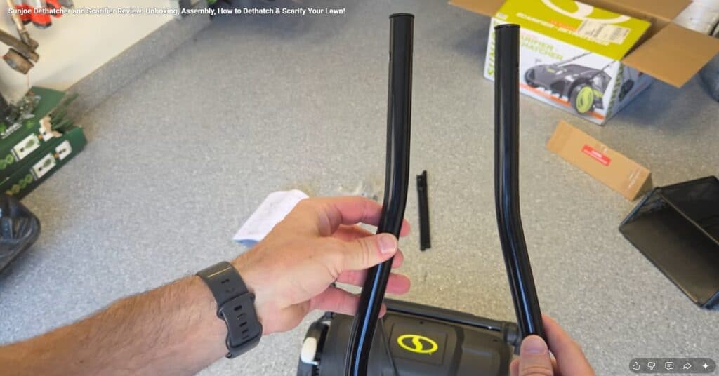 how to assemble the 15inch sunjoe scarifier and dethatcher