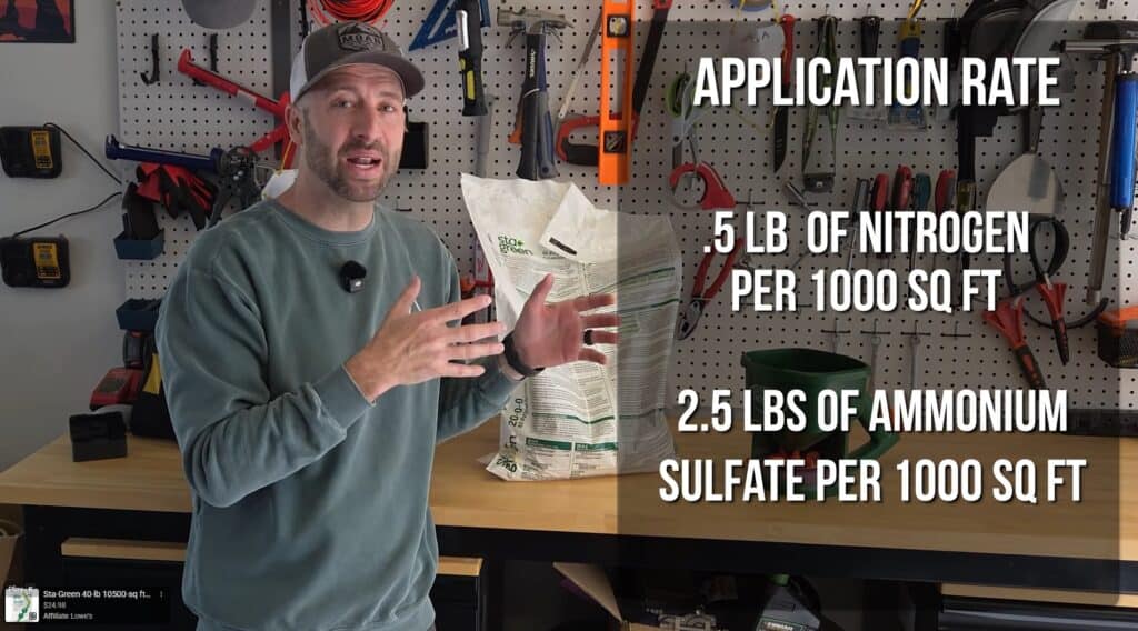 how to apply ammonium sulfate to lawn during a spring nitrogen blitz