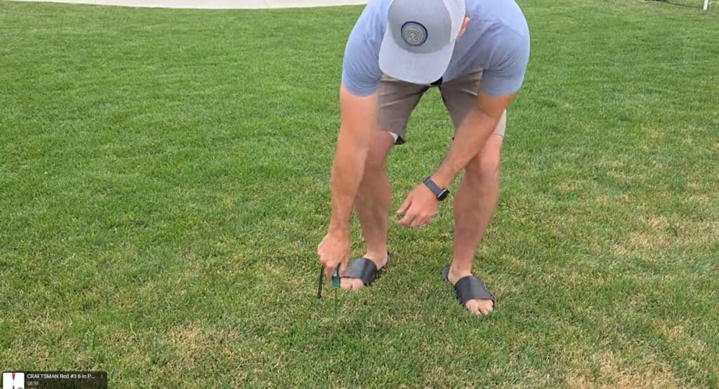the screwdriver test to see if you're overwatering or underwatering your lawn