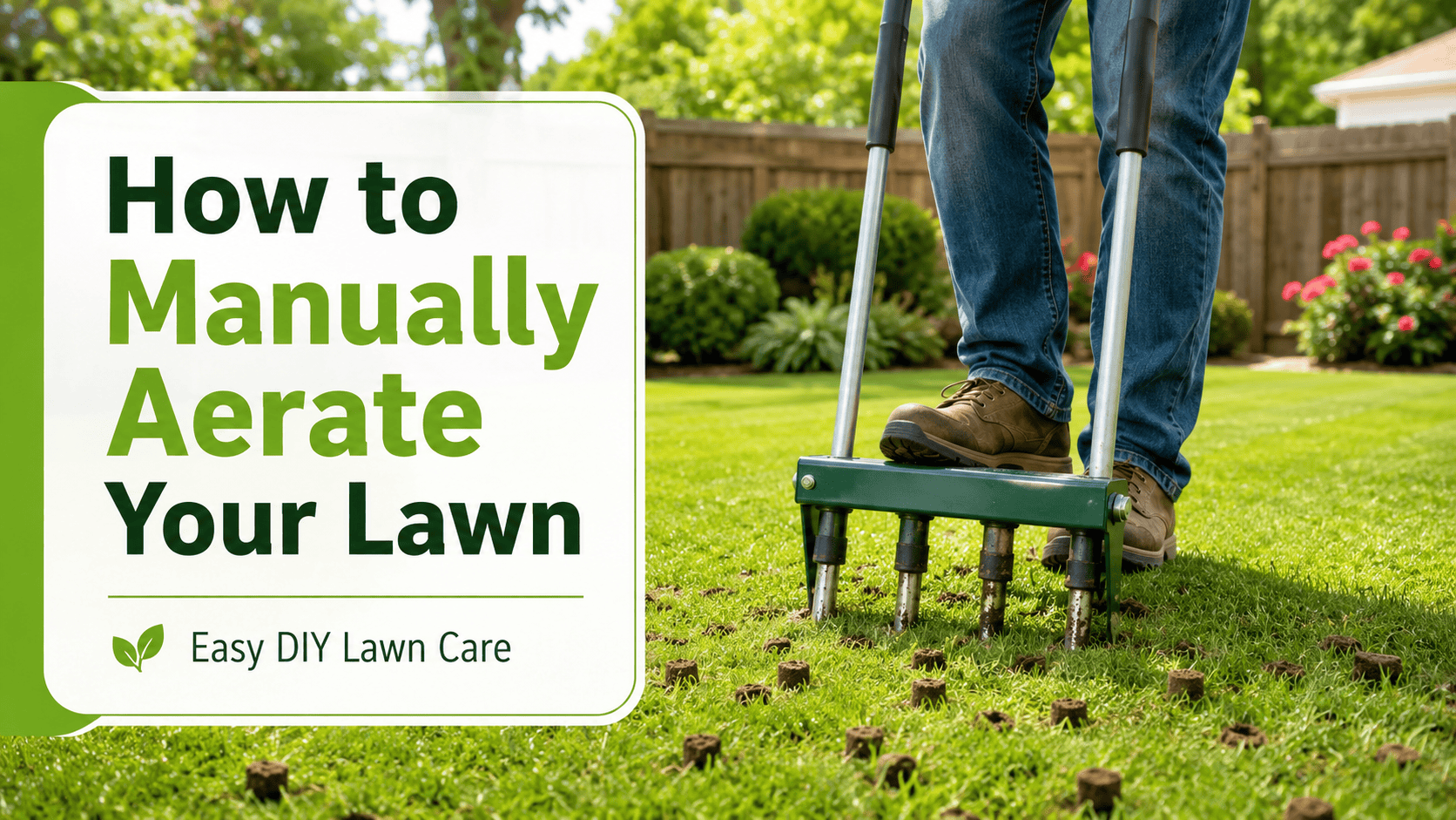 how to manually aerate your lawn