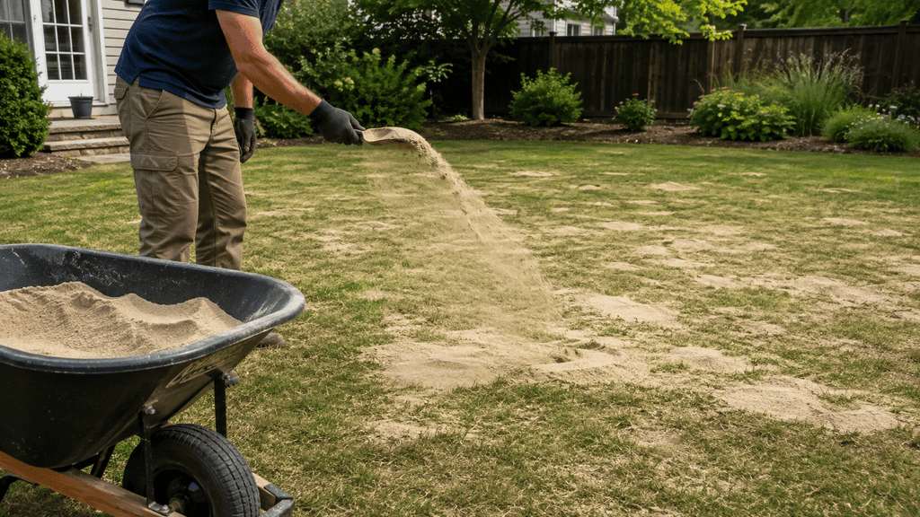 what kind of sand to use to level the lawn