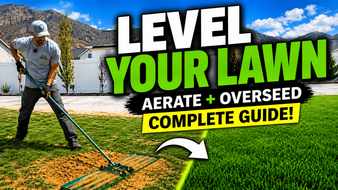 how to level your lawn with sand