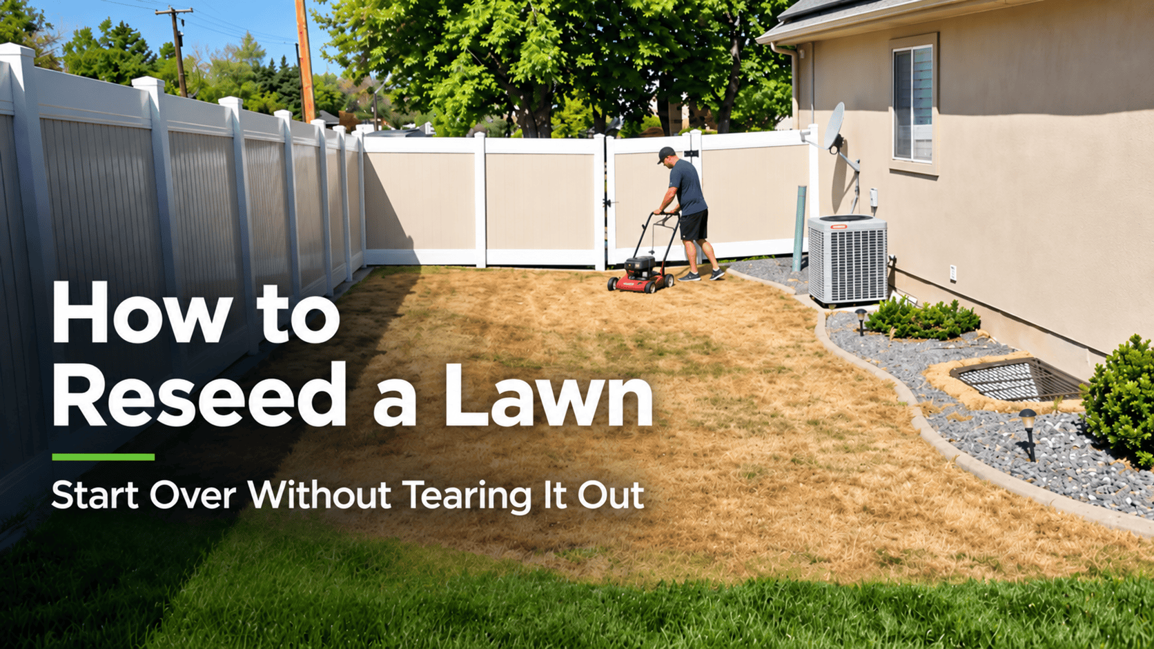 how to reseed a lawn