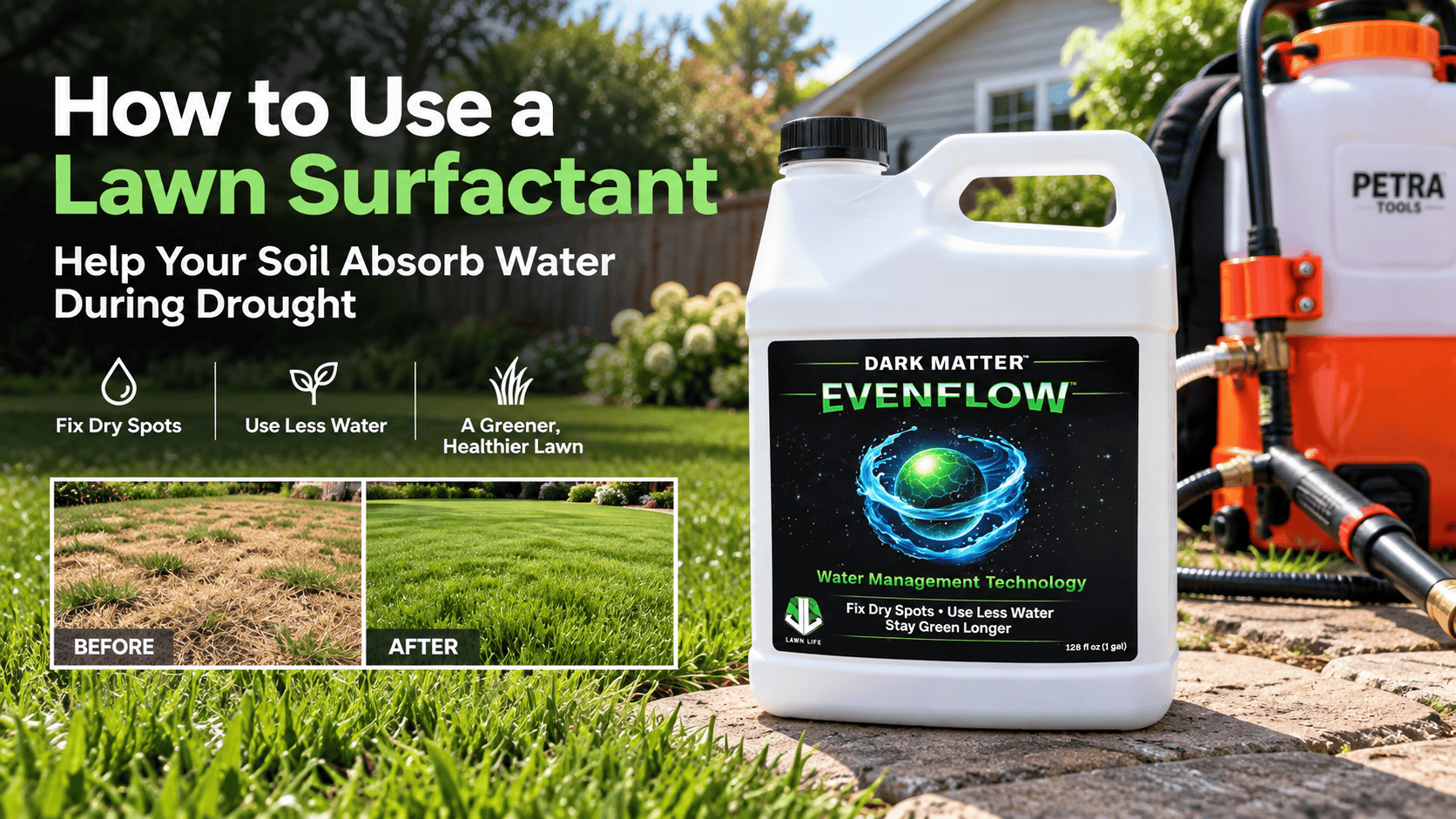 how to use a lawn surfactant