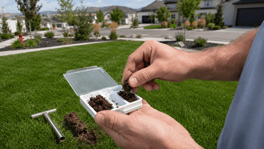 do a soil test to get a green lawn