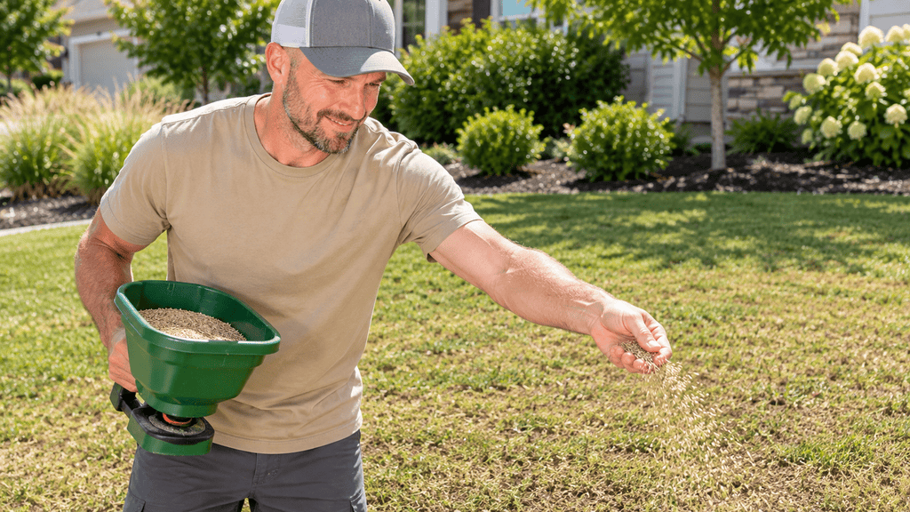 scalp your lawn before overseeding