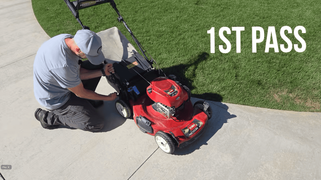 how low to mow my lawn when scalping