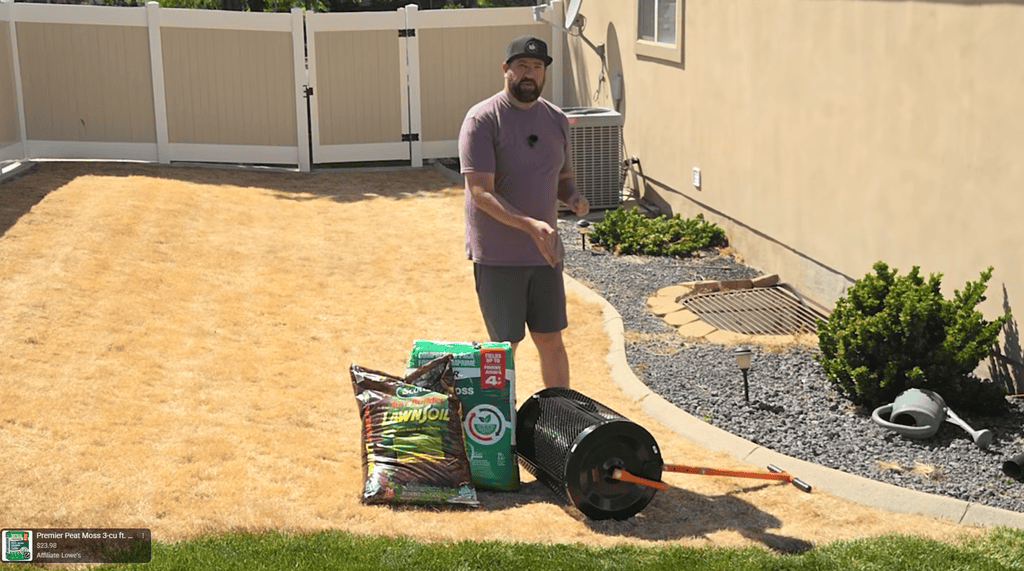 how to topdress a newly reseeded lawn