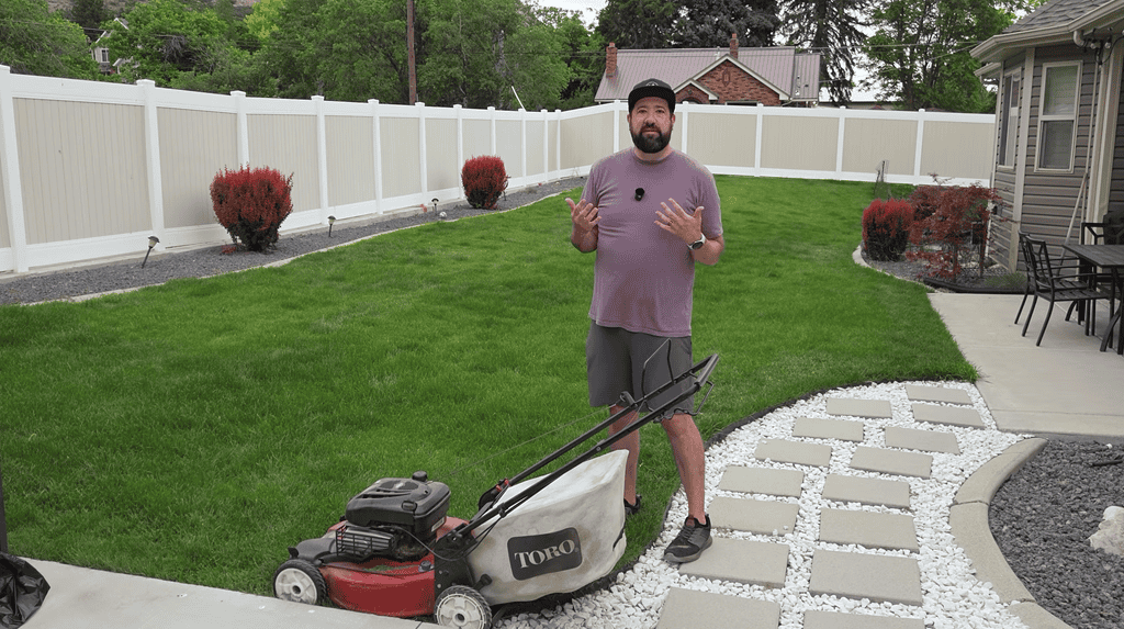 should you mow your lawn before using a lawn surfactant
