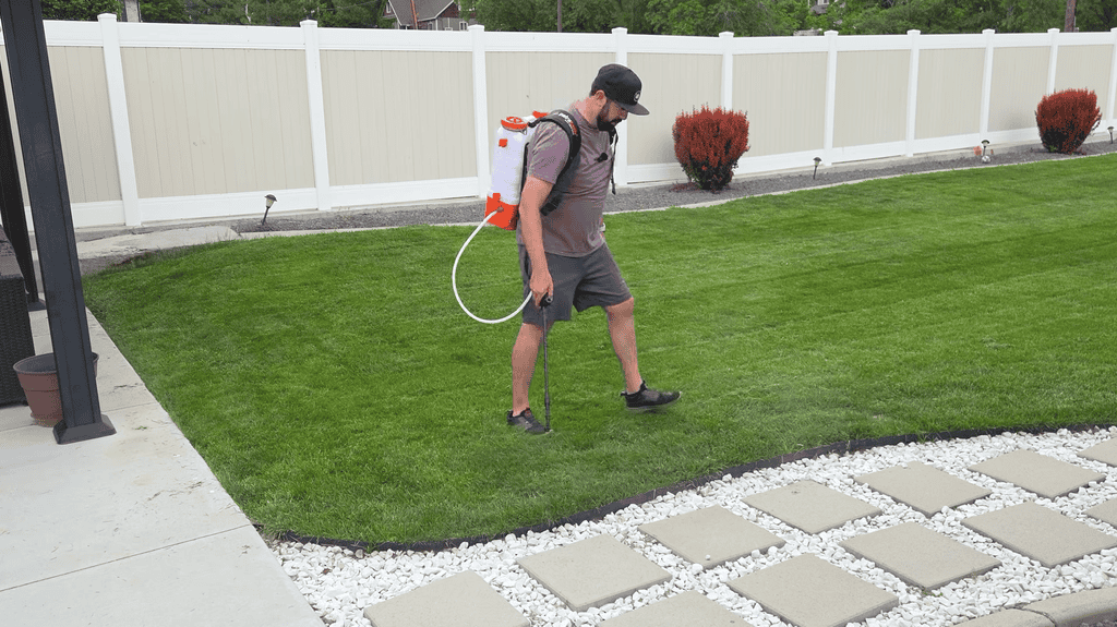 how to use a backpack sprayer to apply lawn surfactant